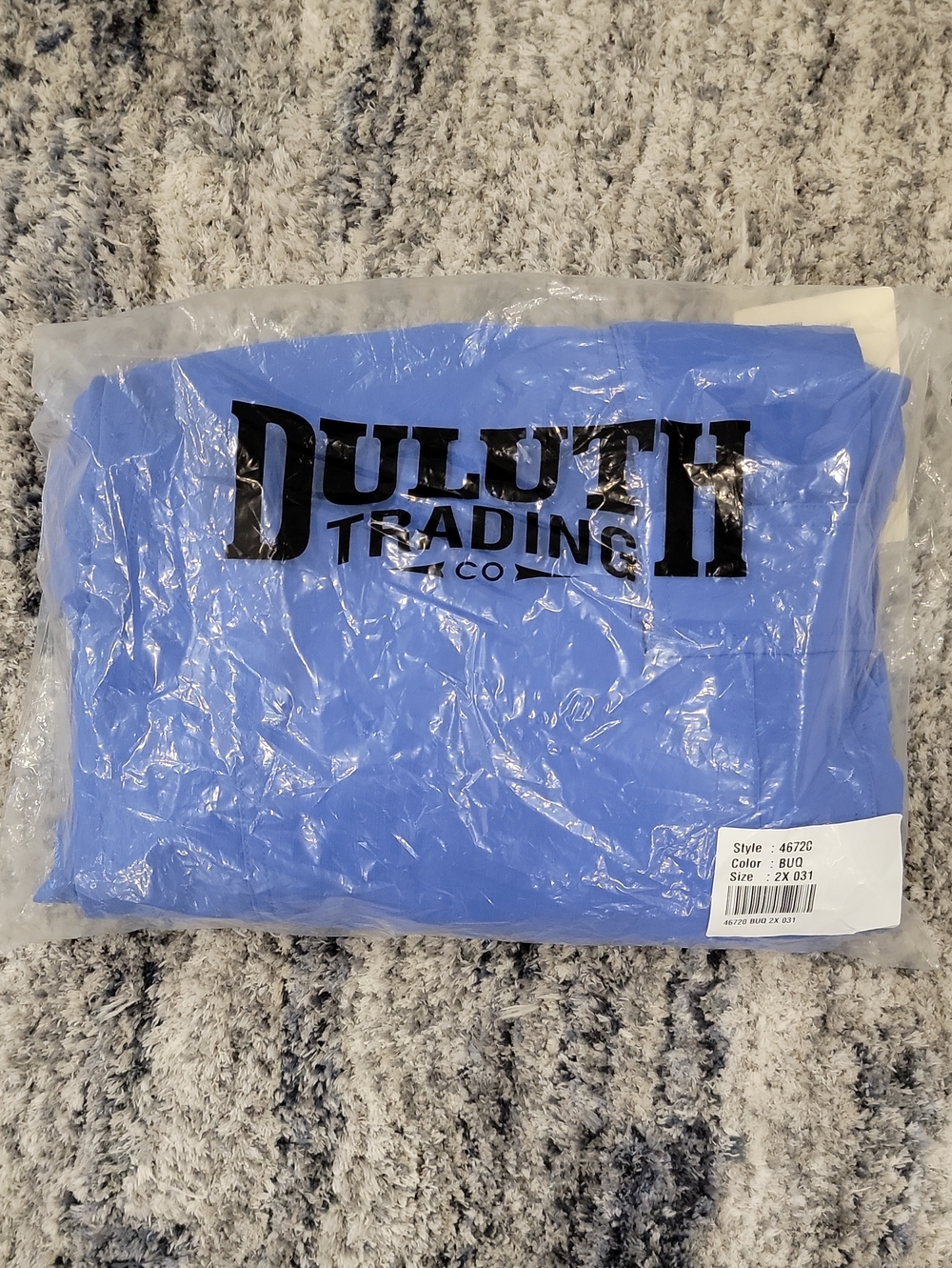 Duluth Trading Company Heirloom Gardening Overalls Bright Blue NWT 2X x 31 - Picture 6 of 6